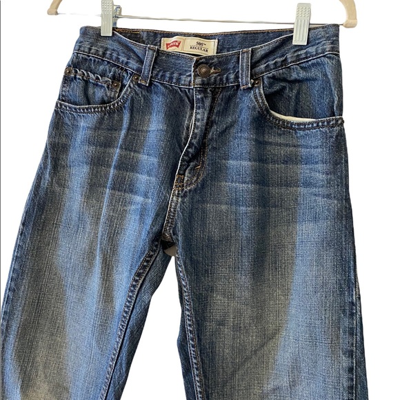 Levi Strauss 505 jeans Size 18 Slim 27”x29” Medium Wash - Picture 2 of 10